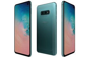 3D Samsung Galaxy S10e Prism Green Low Poly model