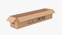 Cardboard Box 50x10x10 Open