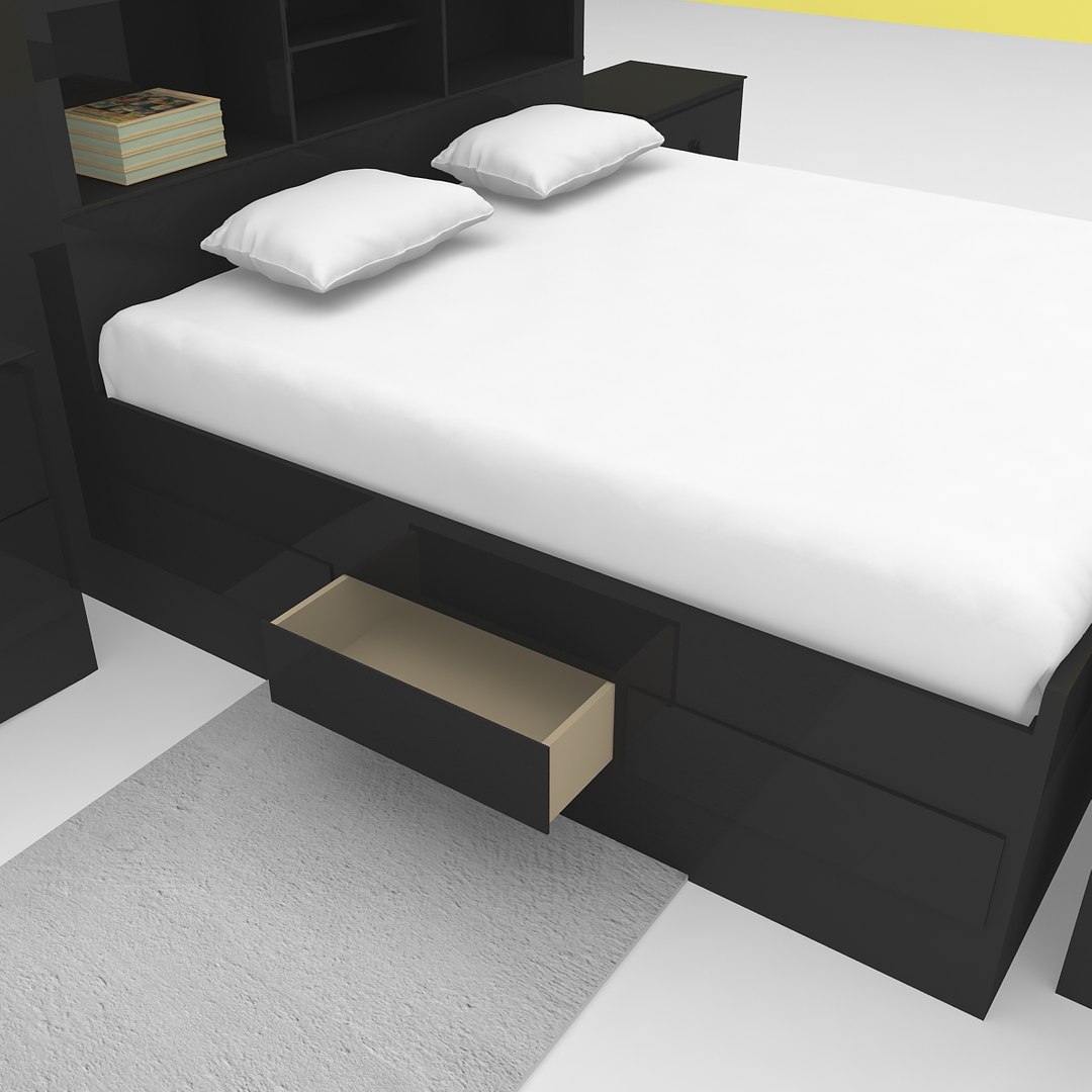 bed 3d obj