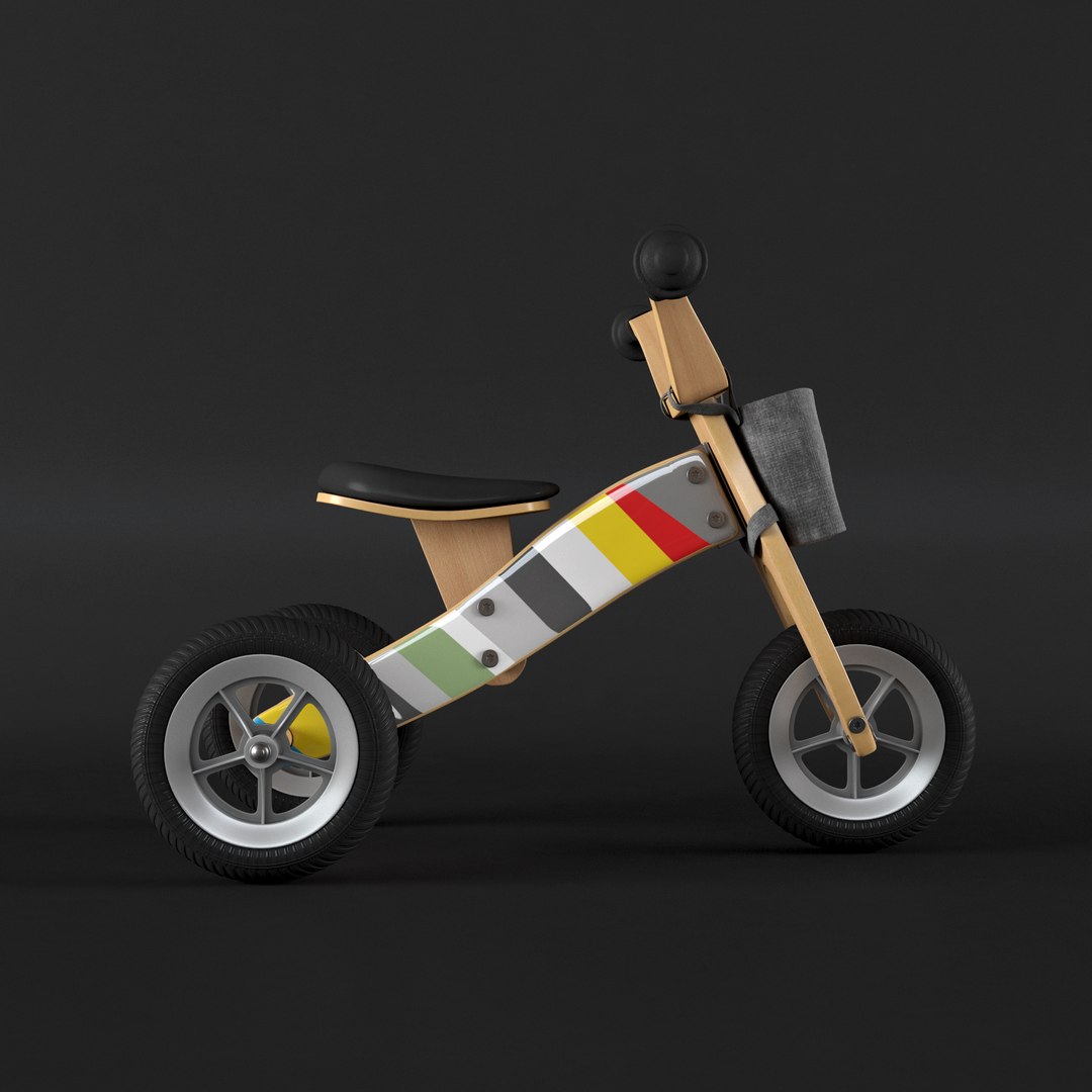 wooden balance trike