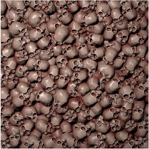 Pile of bloody skulls Texture 3D