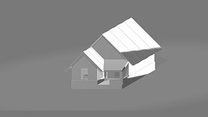 model of country house suitable for games and movies