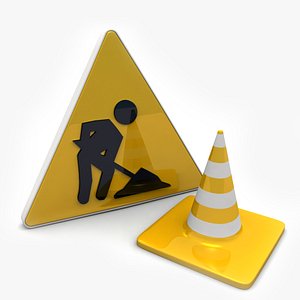 construction sign 3ds