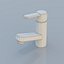 Grifo de cocina moderno de cuello de cisne - Grifo cromado de arco alto Modelo 3D Modelo 3D de baja poli