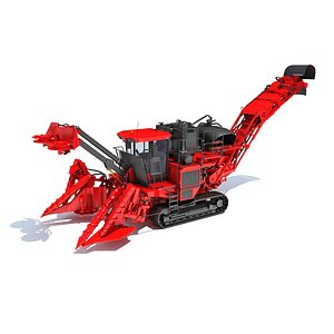 3D Sugar Cane Harvester model