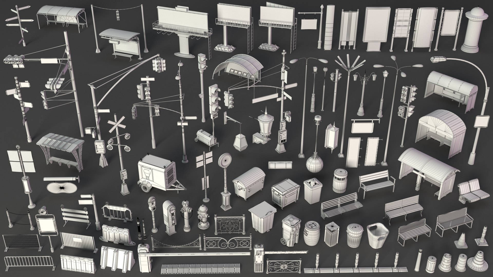 Street Collection 3 - 100 pieces model https://p.turbosquid.com/ts-thumb/ch/QCP8S7/1l/image_2/jpg/1690270169/1920x1080/fit_q87/86726fe9221e054f1974438aad826f2688d8f6cb/image_2.jpg