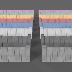 PBR Concrete Wall 2 3D