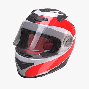 Motorcycle Helmet 3D model model