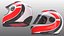 Modelo 3D de capacete de motocicleta