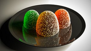 3D Sugar Coated Candy model