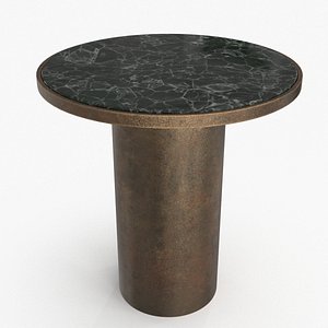 3D Round Marble Side Table model