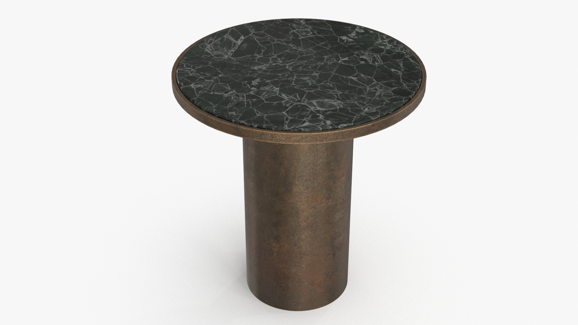 3D Round Marble Side Table Model - TurboSquid 2248671