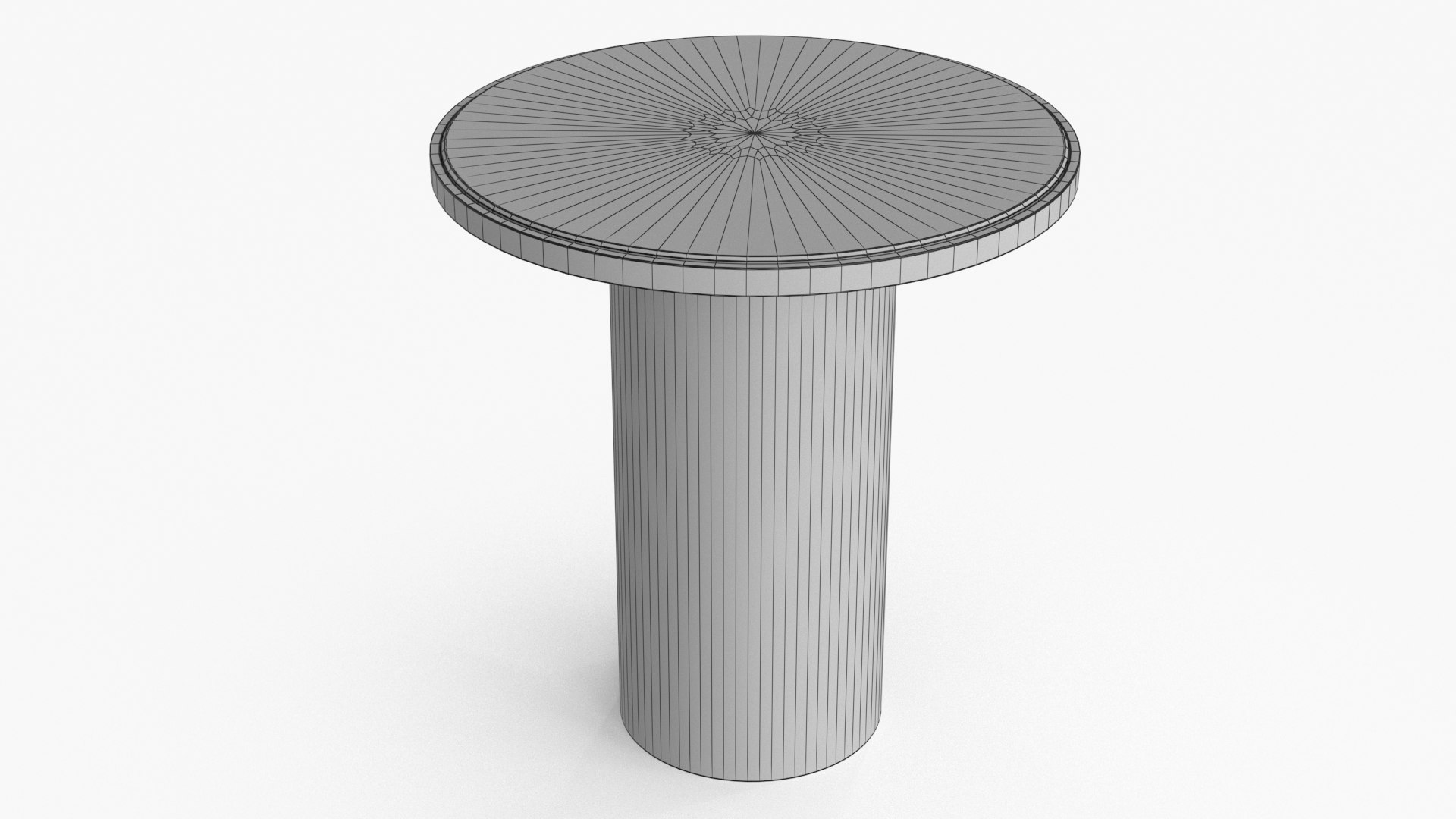 3D Round Marble Side Table Model - TurboSquid 2248671
