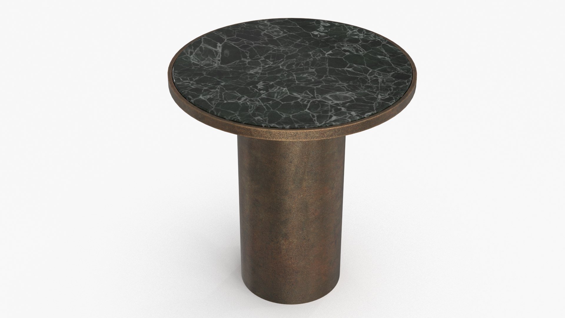 3D Round Marble Side Table Model - TurboSquid 2248671