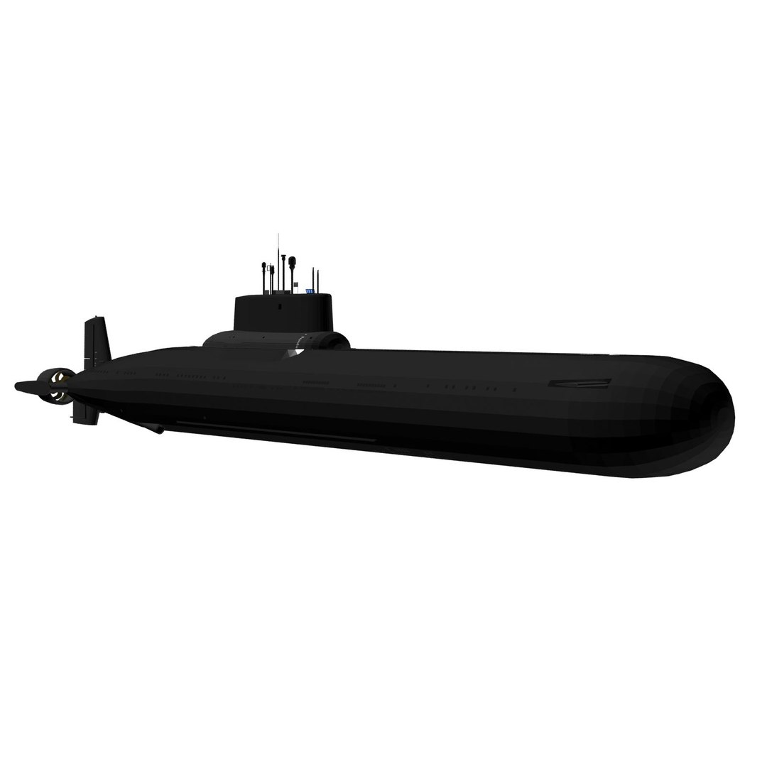 3d Typhoon Class Submarine 941 Model