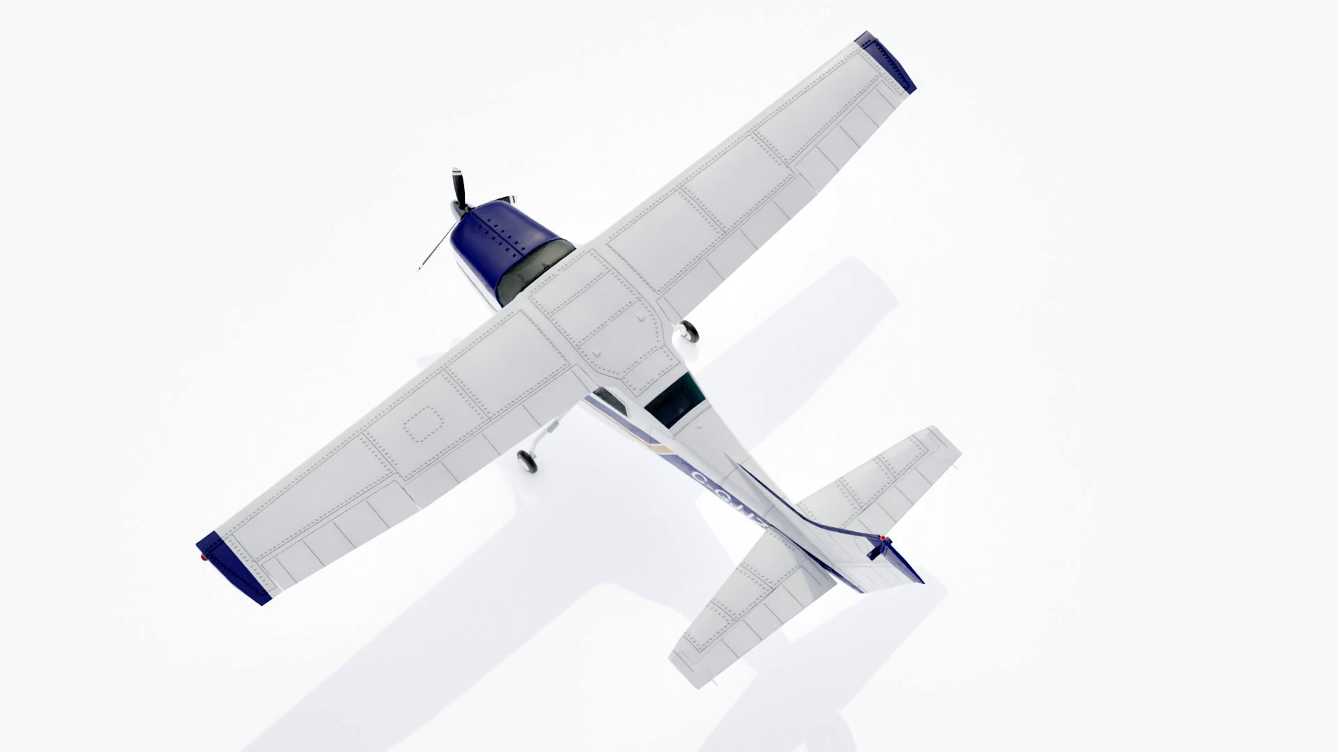 3ds Max Small Single Prop Airplane