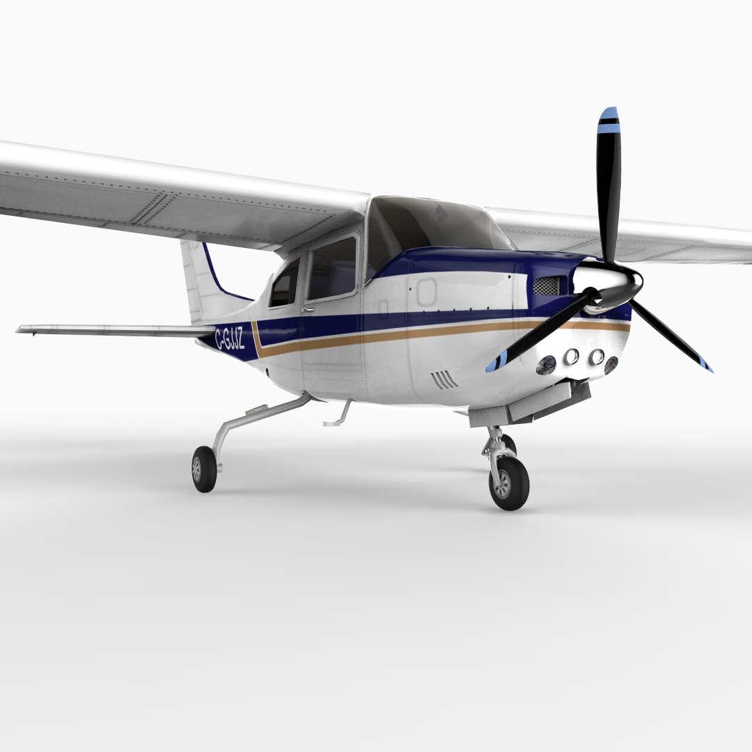 3ds Max Small Single Prop Airplane