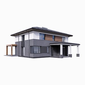 Villa 03 House Cottage Home Building 3D