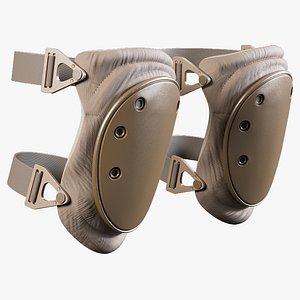 knee pads coyote 3D model