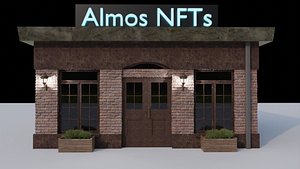 Cafe Exterior 3D Model 3D model