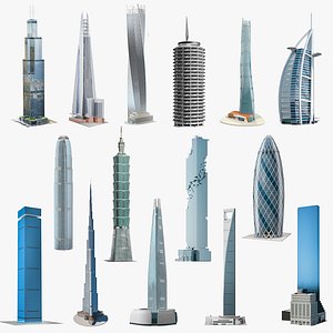 3D Skyscrapers Collection 13 model