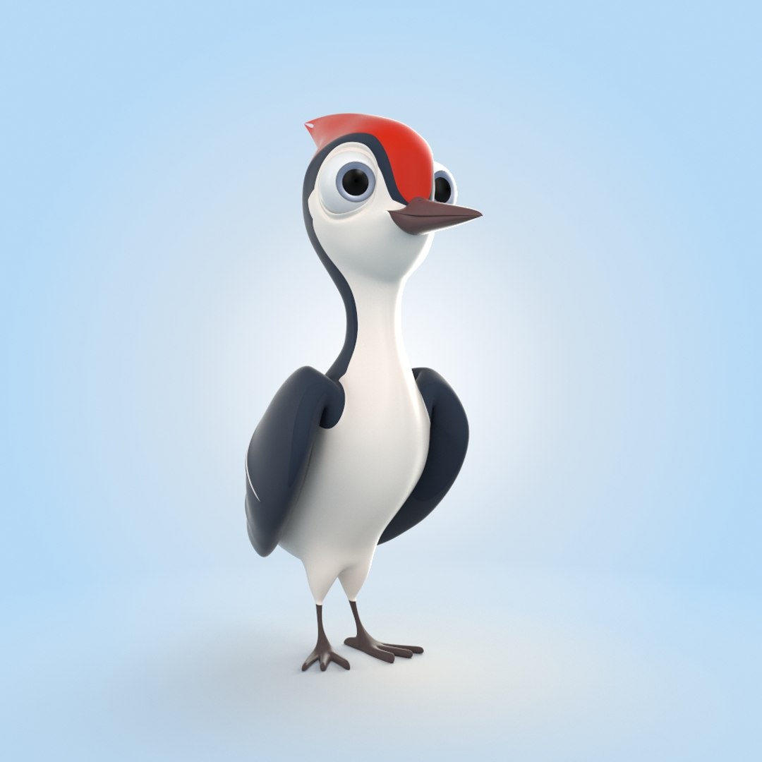 Woodpecker 3D Model - TurboSquid 1858422