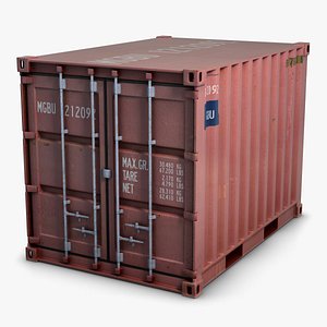 container modeled 3d model