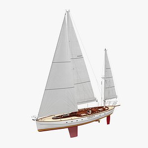 3d model sailing yacht