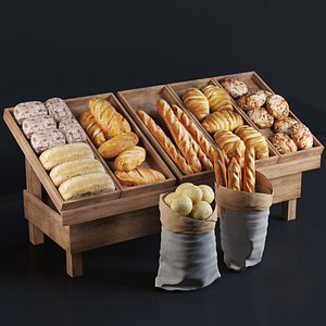 3D Rack with pastries