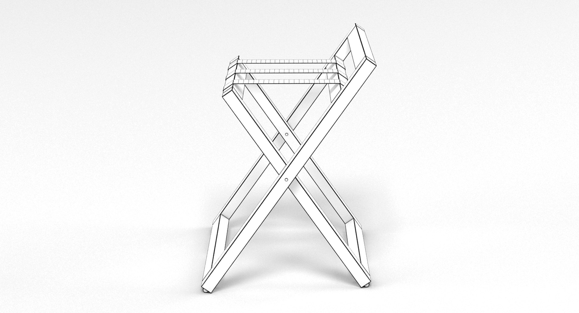 Suitcase stand 3D model TurboSquid 1212205