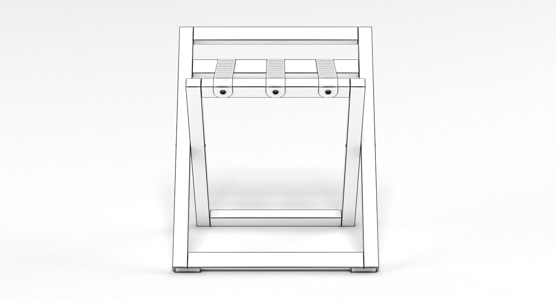 Suitcase stand 3D model TurboSquid 1212205