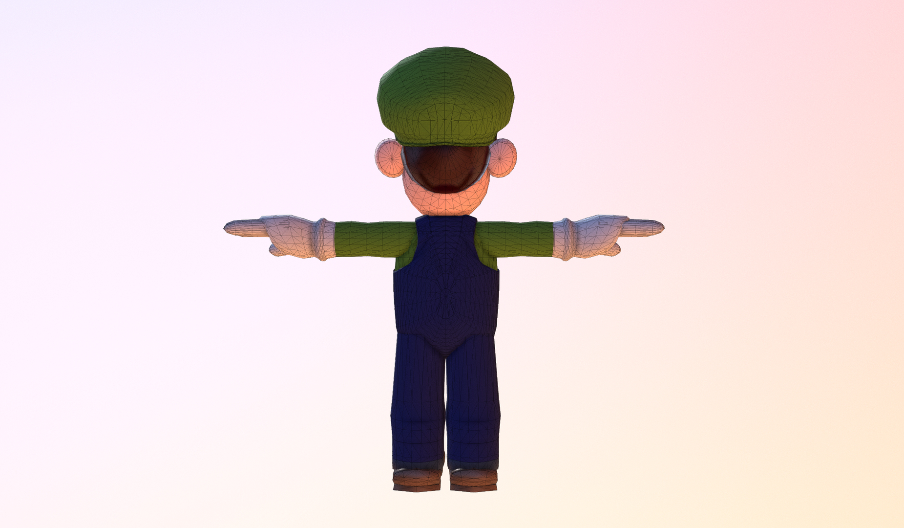 kostenlos Super Mario: Luigi T-Pose 3D-Modell - TurboSquid 1308288