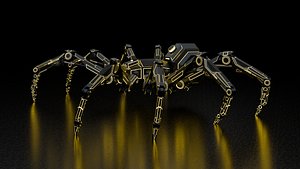 3D Sci Fi Mechanical electronic Robot model