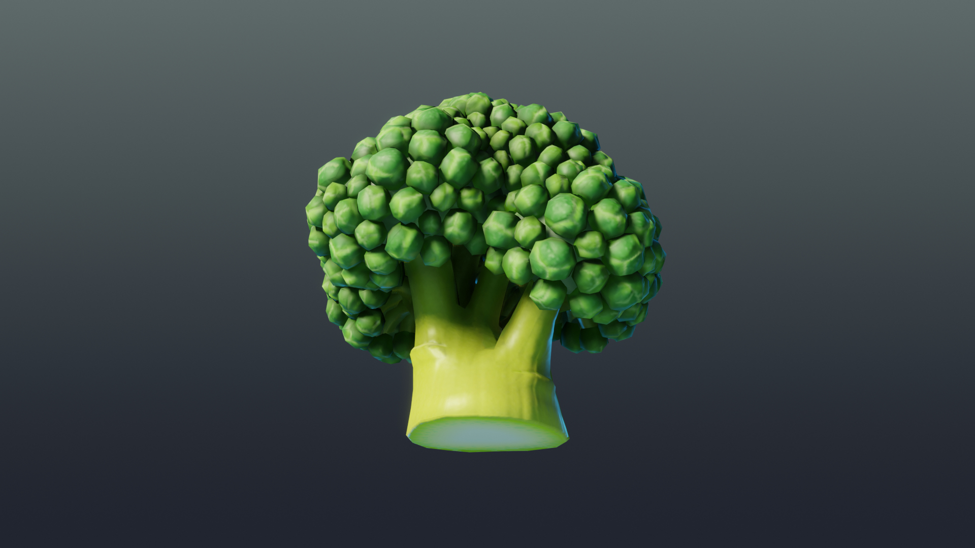Cartoon Broccoli 3D model - TurboSquid 1728203