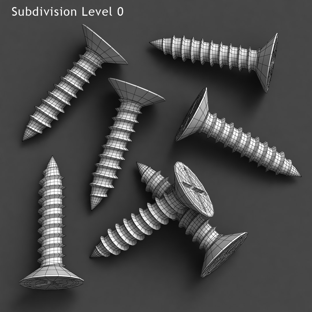 3d Model Screws B 3d Model Screws B