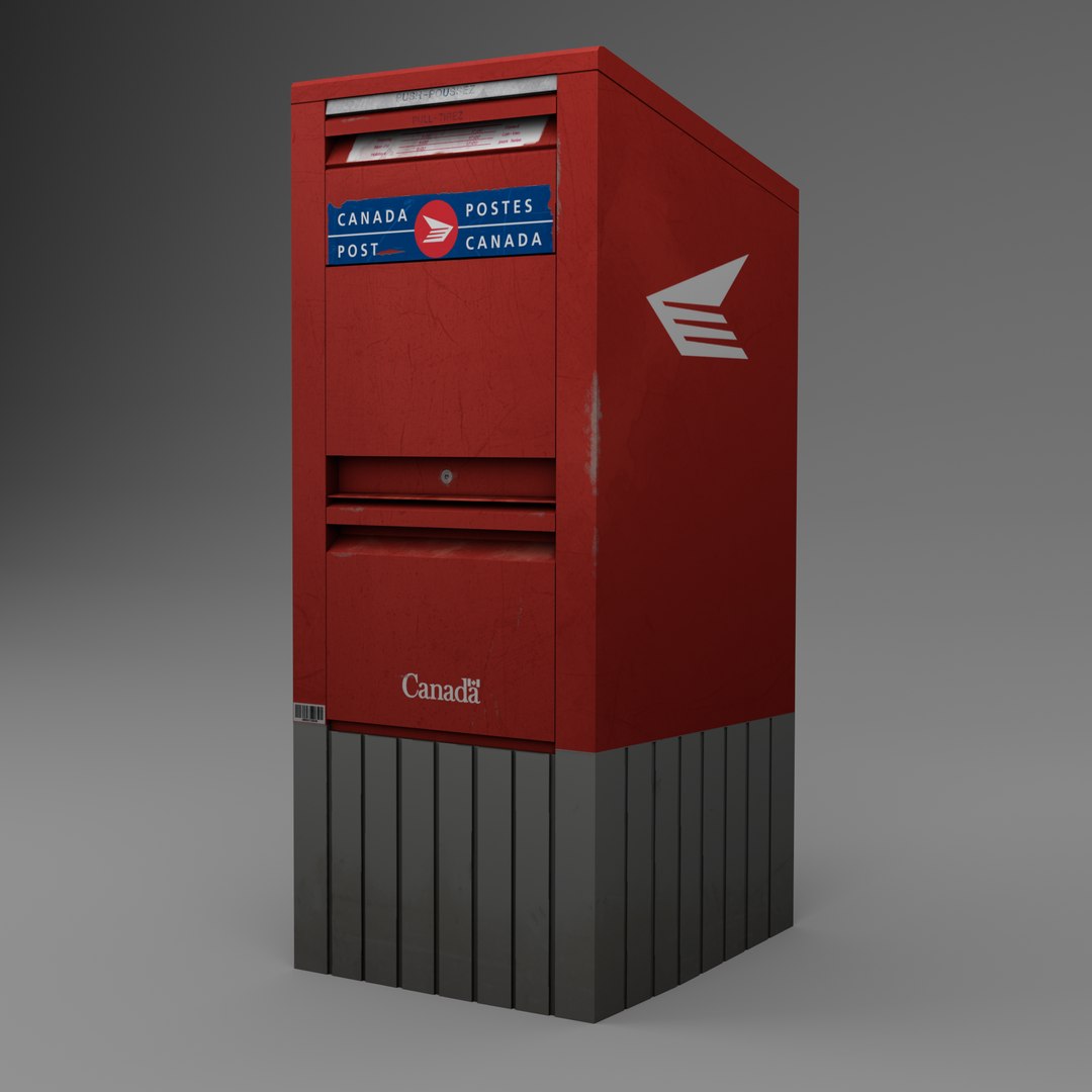 mailbox mail 3d obj