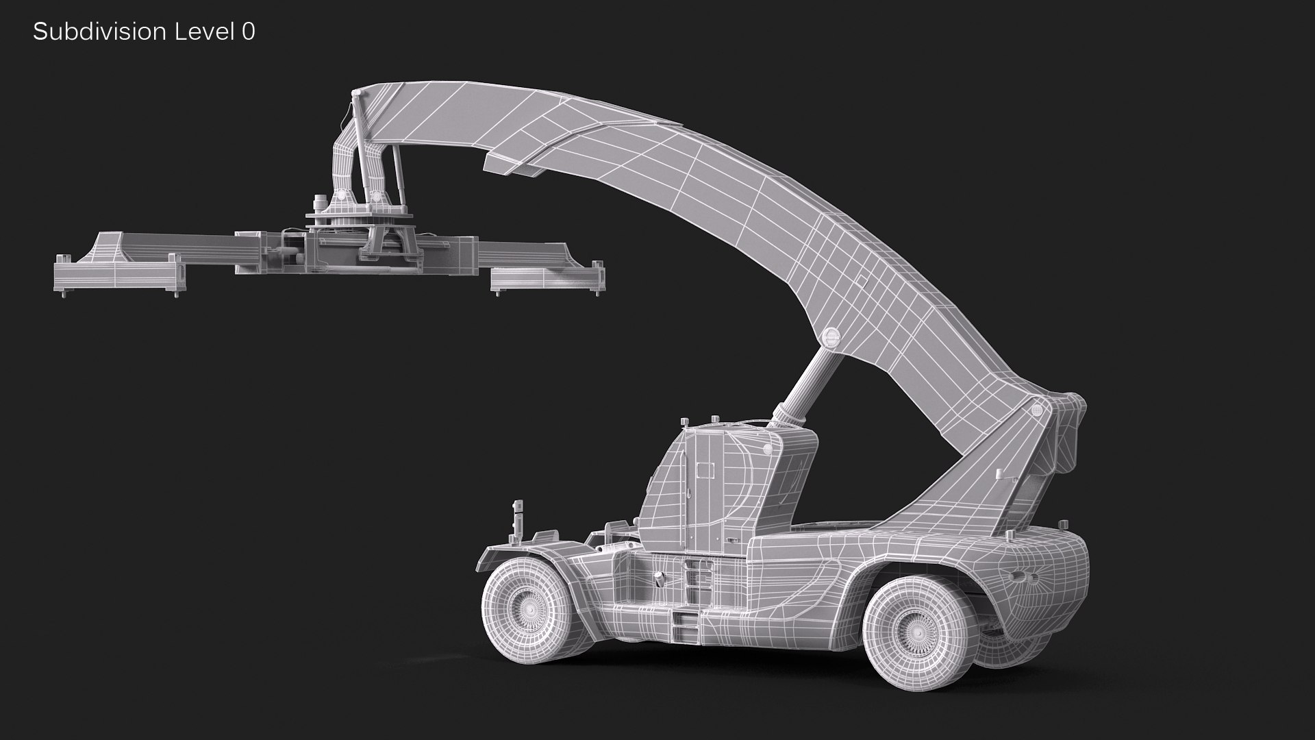 Reach Stacker Model - TurboSquid 1628015