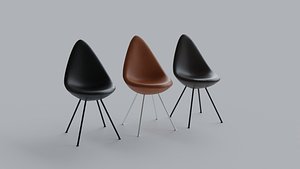 3D The Drop Chair by Fritz Hansen model