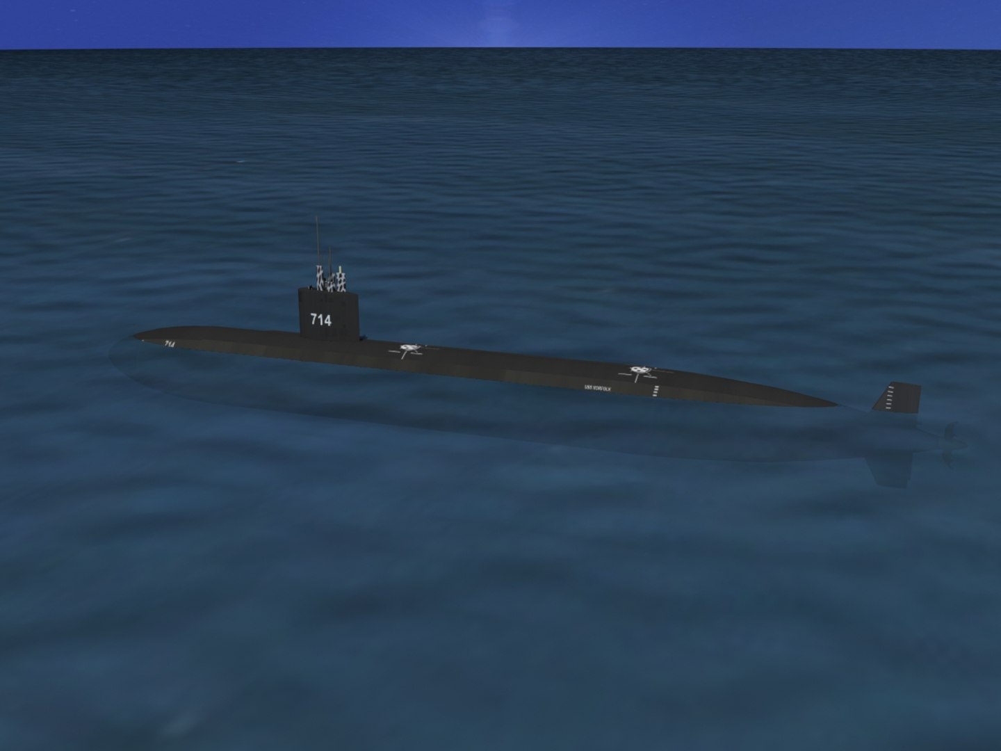 Ship Los Angeles Class Submarine 3ds
