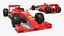 壳牌AMD F1赛车，带红色空气动力学扰流板