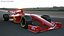 壳牌AMD F1赛车，带红色空气动力学扰流板