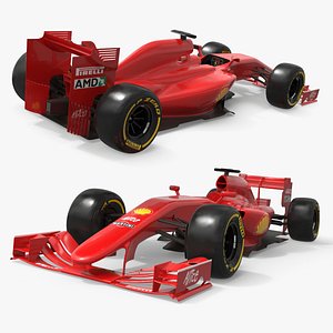 Shell AMD F1 Race Car with Aero Spoiler Red