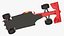 壳牌AMD F1赛车，带红色空气动力学扰流板