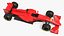 壳牌AMD F1赛车，带红色空气动力学扰流板