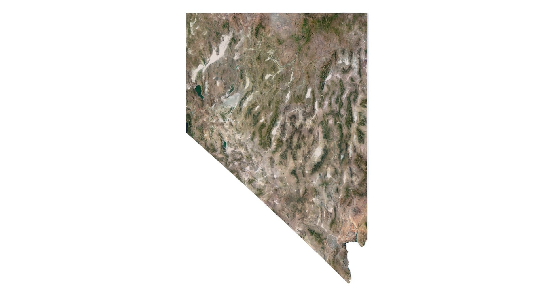 modelo 3d Nevada State Terrain Map - TurboSquid 2085745