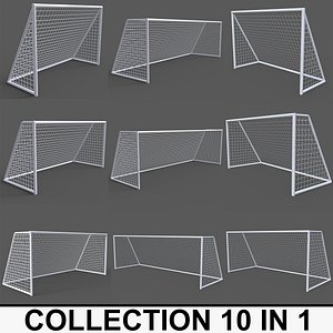 PBR Soccer Football Goal Post A-J