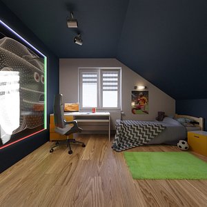 children room scene 3D