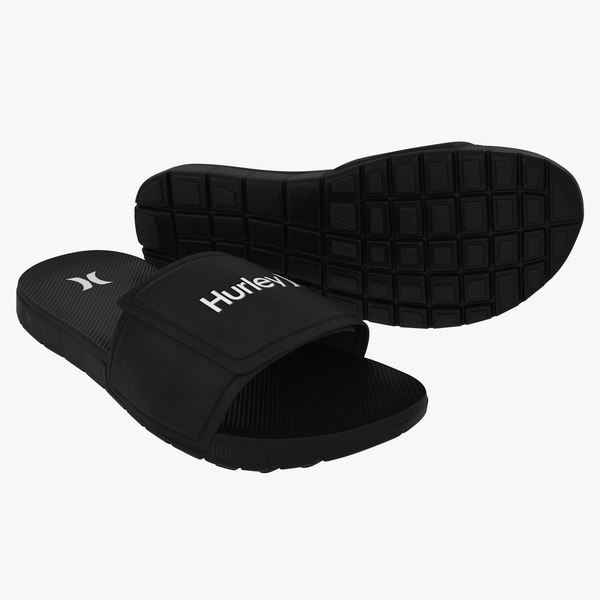 modelo 3d Chanclas Nike Hurley Slide - TurboSquid