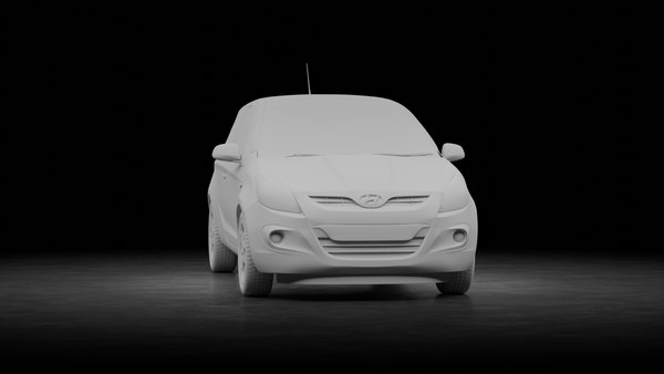 3D Hyundai i20 2010 model