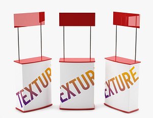 promo stand 3d model
